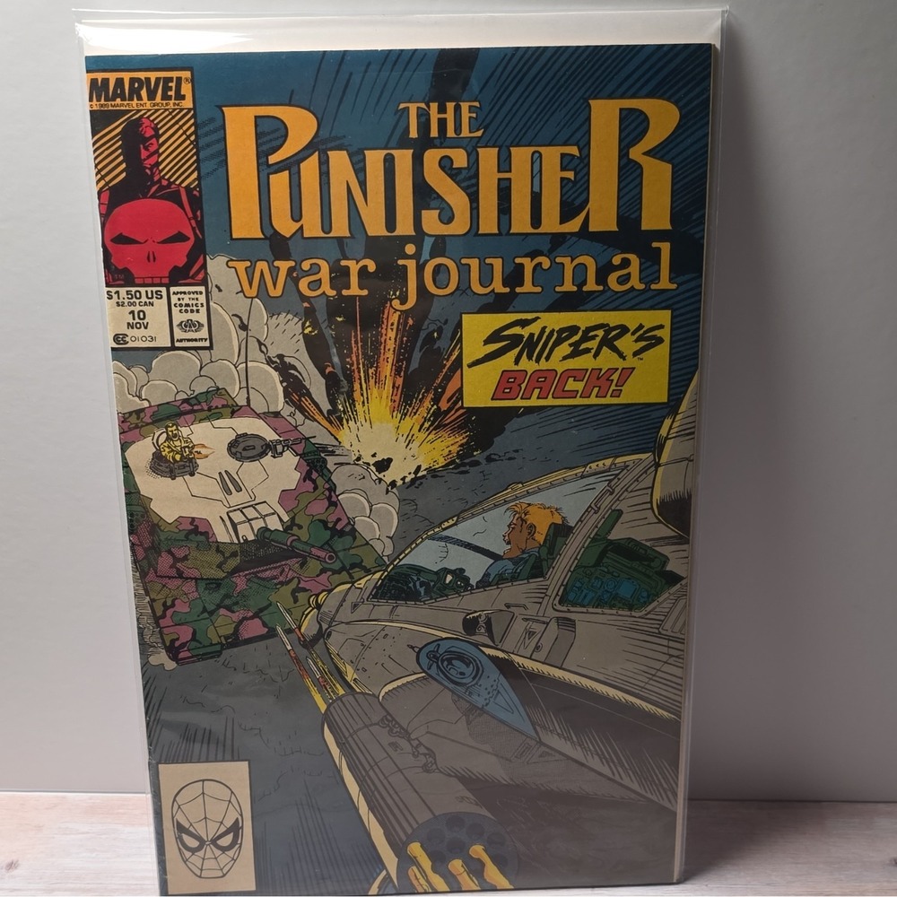 Marvel Comics The Punisher War Journal #10 1989 Copper Age "Sniper's Back!"